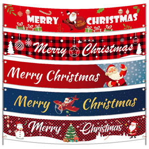 Décorations de bannière de Noël pour les fêtes de fin d'année, les enterrements de vie de jeune fille et la rentrée scolaire - Product Image 1