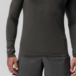 Premium Men's Sport Quarter Zip Jersey que absorbe la humedad y de secado rápido para gimnasio, correr y hacer ejercicio - Product Image 6