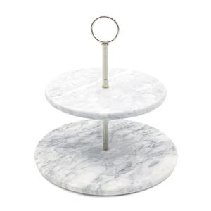 Atractivo juego de tres soportes plegables para servir pasteles de frutas, con diseño impreso y acabado en esmalte, para cumpleaños, eventos o fiestas, ideal para hoteles. - Product Image 2