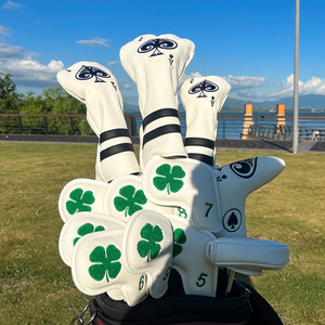 . Couvre-chef de club de golf en cuir PU pour homme, doublure intérieure en peluche douce, surface imperméable et longue chaussette au cou - Product Image 2