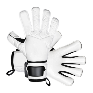 ถุงมือผู้รักษาประตูหนังคุณภาพสูงสำหรับผู้ใหญ่ สวมใส่สบาย เหมาะสำหรับการฝึกซ้อม ผลิตจากโรงงานในราคาถูก บริการ OEM - Product Image 3