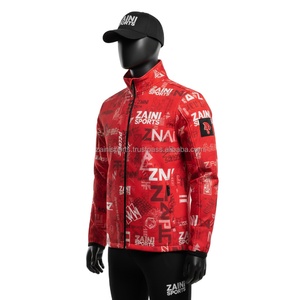 <b>Men</b> Premium Softshell <b>Jacket</b> Polyester Spandex Breathable Red Color Sublimation Custom Logo softshell <b>Jacket</b> for man - Product Image 4