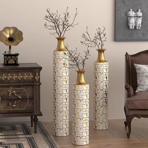 Premium Artistic Handmade Metal Flower <b>Vase</b> with Premium <b>Gold</b> Plated Finish Elegant Tabletop Flower <b>Vase</b> for Bedroom Decoration - Product Image 3