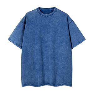 เสื้อยืดผู้ชายวินเทจแขนสั้นนุ่มใส่ลำลอง220GSM สีทึบ - Product Image 3