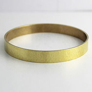 1940 Michigan Green Floral New Year Brown Antiqued Brass <b>Hammered</b> Bracelet Jewelry American Brass <b>Bangle</b> Artisan Jewelry - Product Image 3