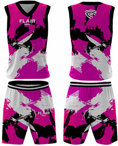 Ensemble de maillots de sport personnalisables de haute qualité pour hommes, chemise de basket-ball à impression numérique, shorts respirants, caractéristiques grande taille - Product Image 3