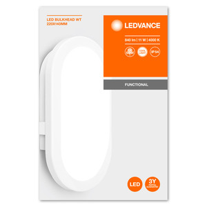 Lampadina LED ovale a montaggio superficiale Bulkhead bianca 11W 4000K (Ledvance 4058075271661) - Product Image 5