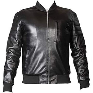 Chaqueta de Cuero de Vaca para Hombre, Estilo Motero, Corte Ajustado, Personalizada 2026, para Primavera e Invierno - Product Image 1