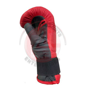 Mitaines de boxe unisexes en cuir véritable personnalisables avec évacuation de l'humidité et sangle auto-agrippante, service OEM, best-seller - Product Image 5