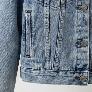Veste en jean pour femme à prix avantageux, couleur personnalisée, boutons sur le devant, design élégant, parfait pour le quotidien, décontracté, mode streetwear, vêtement - Product Image 5