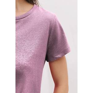 T-shirt décontracté pour femme 100% coton avec motif de personnage mignon, respirant, coupe ajustée, taille XS et XXS, décoré de diamants en maille - Product Image 2