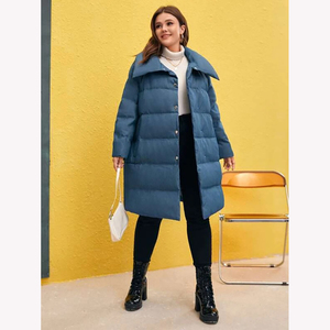 2025 hiver chaud femme bouffante veste Logo personnalisé coupe-vent léger bulle conception respirant tissu tissé solide teint uni - Product Image 5