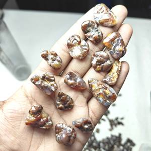 Piedra de ágata de fuego Ágata de fuego natural Regalo personalizado Piedra de ágata de fuego mexicana Taxi mexicano Piedra al por mayor - Product Image 1