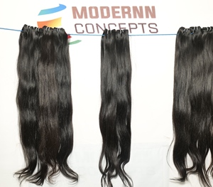 Cabello Humano Virgen Remy 100% Natural con Cutícula Alineada, Doble Trama, Brillo Natural, Color Liso, Cabello Indio al por Mayor en Paquetes - Product Image 5