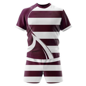Vêtements de sport, uniforme de rugby personnalisé avec logo imprimé, vente en gros de maillots et shorts de rugby pour hommes, vêtements d'équipe par sublimation - Product Image 4