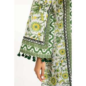 Conjunto Coordinado Bohemio con Estampado Cruzado IPST-55015, Conjunto de 2 Piezas con Pantalones Cortos de Crepé para Primavera/Verano, Talla XS - Product Image 4