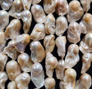 Perles d'eau douce blanches lisses cultivées naturellement en Inde, 8 mm, brins lâches polis, certifiés par un tiers, changement de couleur - Product Image 5