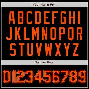 Bomber personnalisé noir orange Varsity Letterman veste à glissière coupe-vent Streetwear veste universitaire vintage pour hommes - Product Image 3