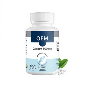 Sınır Ötesi Çok Satan Kalsiyum Tabletleri <span class=keywords><strong>600mg</strong></span> Yetişkinler İçin Besin Takviyesi Kemik Yoğunluğunu Destekler Fabrika OEM - Product Image 1