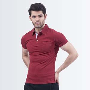 Elegante Camiseta polo granate - Product Image 2