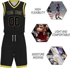 Uniforme de baloncesto sin mangas de nuevo diseño con pantalones cortos de baloncesto de verano Colo & Size BSCI personalizados - Product Image 6