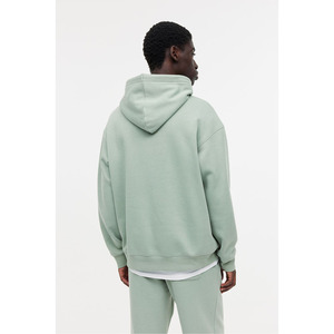 Sudadera con capucha de gran tamaño para hombre, 100% algodón, logotipo personalizado, peso pesado de invierno, patrón sólido, talla XL - Product Image 5