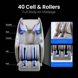Silla de Masaje Eléctrica Premium AI Wellness 2D 3D 4D con Rodillos Calientes, Gravedad Cero, SL Track, Mejor Precio, Proveedor Mayorista - Product Image 5