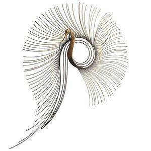 การเคลือบผงศิลปะติดผนังรูปดอกไม้สุดหรูสำหรับตกแต่งบ้านในร่มอลูมิเนียมกันสนิมคุณภาพสูง3D ปริมาณมาก - Product Image 6