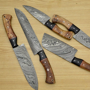 Ensemble de couteaux de chef de cuisine Damas de style japonais personnalisable OEM Couteau de cuisine de taille personnalisée à prix économique écologique le plus vendu - Product Image 2