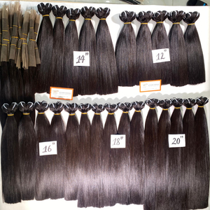 Meilleur prix le moins cher Grande commande lisse os soyeux faisceaux droits trame extensions de cheveux humains vietnamiens pleine longueur - Product Image 6