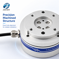 Sensor Torsi Gaya 6 Sumbu 100N-500N 3-13Nm, Load Cell Multi Sumbu untuk Perakitan Lengan Robot Cobot, Penggilingan, dan Pemolesan