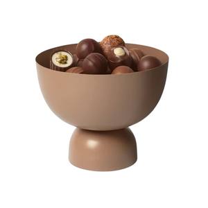 Bol à chocolat en métal design moderne avec piédestal, bol de service élégant, porte-bonbons, centre de table pour la vente en gros - Product Image 1