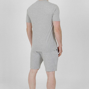 Conjuntos cortos SI, camiseta y pantalones cortos, chándal personalizado, ropa de calle, conjuntos de gimnasio para hombres, conjuntos cortos desteñidos al sol, lavado ácido, verano para hombres - Product Image 2