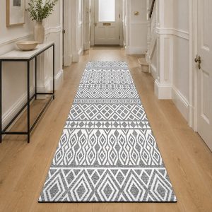 <b>RUGS</b> DEPOT LXDP-0942 Wholesale Grey Silver Modern Vintage Digital Printed Machine Washable Chenille Area <b>Rug</b> <b>Non</b> <b>Slip</b> - Product Image 5