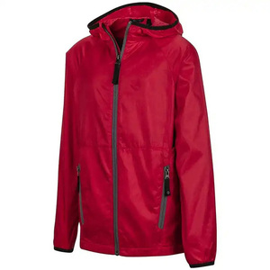 Veste coupe-vent style rue pour hommes couleur personnalisée tissu de toile imperméable polyester nylon solide de haute qualité pour le printemps - Product Image 5
