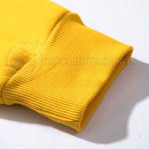 Ensemble de sport SALUBRIOUS SPORTS pour homme, grande taille, 2 pièces, jaune et noir, en molleton épais écologique, sweat-shirt et pantalon de survêtement - Product Image 3