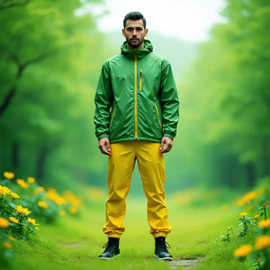 Chándal impermeable para hombre, chaqueta cortavientos de poliéster y nailon 100%, pantalón para hombre, chándal cortavientos para senderismo y montaña - Product Image 6