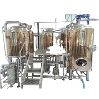 Brasserie de bière en cuivre rouge 200l 300l 500L 1000L équipement de brassage de bière Mash Lauter Tun Mini Nano fournisseur d'équipement de brasserie