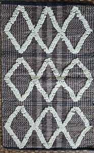 Juego de alfombras de cuero tejido y algodón hechas a mano Alfombras lavables de primera calidad - Product Image 1