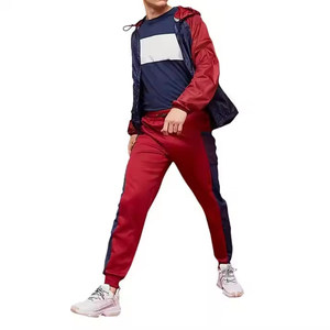 Survêtements de qualité supérieure personnalisés pour hommes veste et pantalon zippés Jogger Gym Sets Survêtements Survêtements unisexes au prix de gros - Product Image 4
