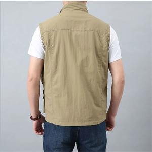 Nuevos chalecos de secado rápido de malla para exteriores de verano para hombre, chalecos finos, chaquetas sin mangas para escalada, chaleco para hombre/bolsillo 5 dimensiones - Product Image 4