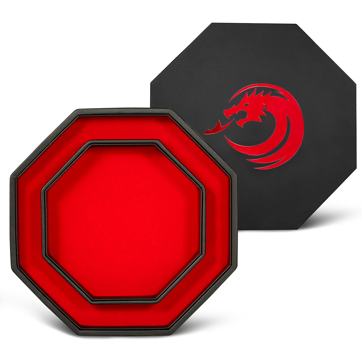 Новый дизайн, коробка для хранения игральных костей из искусственной кожи, поднос для игральных костей ocспутывания, поднос для игральных костей DND для D & D и ролевых игр