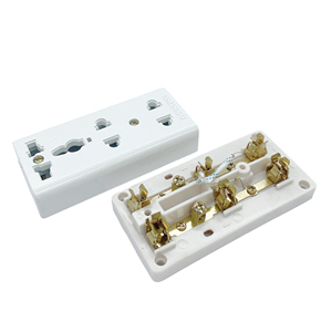 Prise murale 3 sorties T8Y 10A-250V OMINSU 1 Universal 2 Two Pin Socket Export from Vietnam - Product Image 4