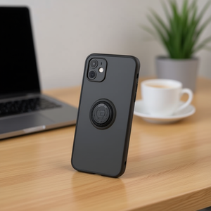 Funda de Teléfono Simple DAM TPU para 12 Pro Max, Esmerilada, Resistente a Impactos, con Anillo Magnético y Agarre para Teléfono - Product Image 3