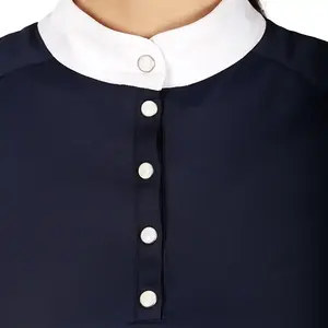 Top Corto de Punto de Algodón para Mujer, Logotipo Personalizable, Cuello Alto, Estilo Casual Ecológico, Múltiples Colores, Primavera, OEM - Product Image 4