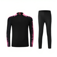 Conjuntos de Chándal de Entrenamiento de Fútbol para Hombre, Invierno, Manga Larga, Transpirable, Estampado, Ropa Deportiva