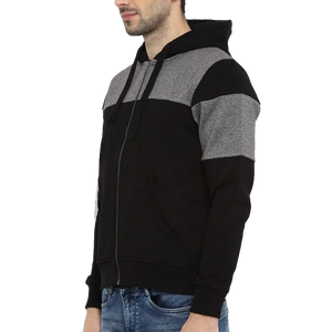 2025 nuevo diseño de los hombres de moda personalizada de la mejor calidad de los hombres sudaderas con capucha de manga completa de Color sólido de los hombres de lana/poliéster sudaderas con cremallera - Product Image 2