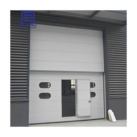 Portes sectionnelles industrielles à levage rapide haute résistance pour entrepôts logistiques ou ateliers