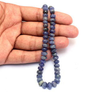 Cuentas facetadas de tanzanita de 6mm-9mm, piedra preciosa natural de tanzanita, cuentas sueltas semipreciosas para la fabricación de joyería. - Product Image 3
