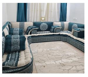 Sofá estilo Majlis árabe, diseño clásico, elegante conjunto para sala de estar, asientos de esquina de lujo, diseño que ahorra espacio - Product Image 1